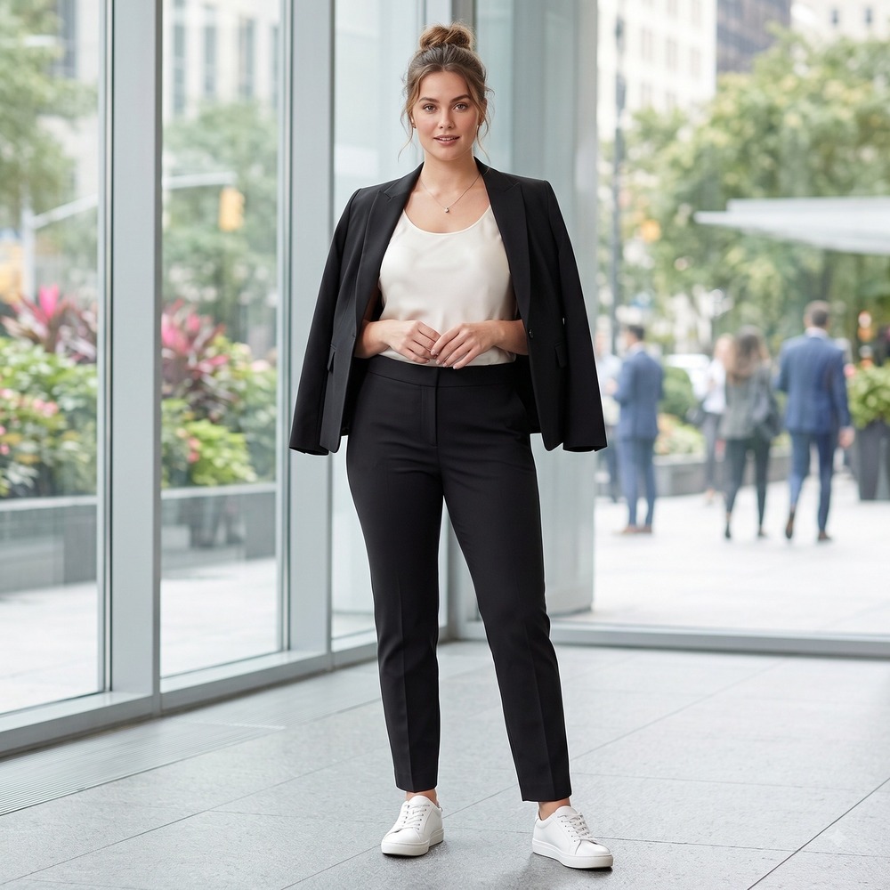 White House Black Market Black Slim Ankle Trousers – Curvy Fit Size 8